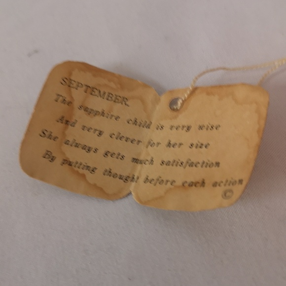 Lovely Vintage Josef Original September Sapphire Girl Figurine w Original Labels - Picture 7 of 7